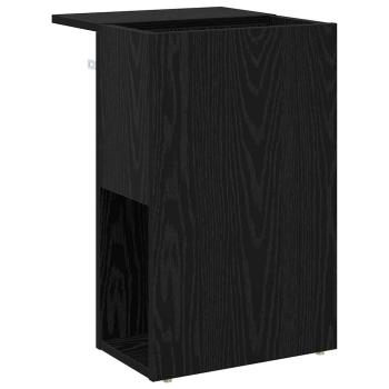 Beistelltisch Schwarz Eichen-Optik 35 x 40 x 55 cm