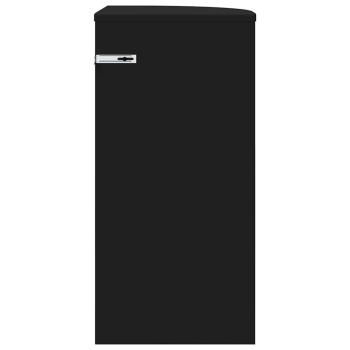 Beistelltisch Schwarz 29,6 x 29,6 x 60 cm Holzwerkstoff