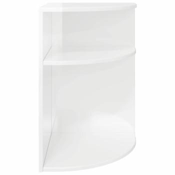 Beistelltisch Hochglanz Weiß 39,7 x 39,7 x 60 cm Holzwerkstoff