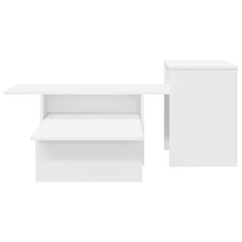 Konsolentisch Weiß 80 x 50 x 225 cm Holzwerkstoff