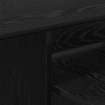 Konsolentisch Schwarz Eichen-Optik 80 x 50 x 225 cm