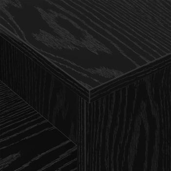 Konsolentisch Schwarz Eichen-Optik 80 x 50 x 225 cm