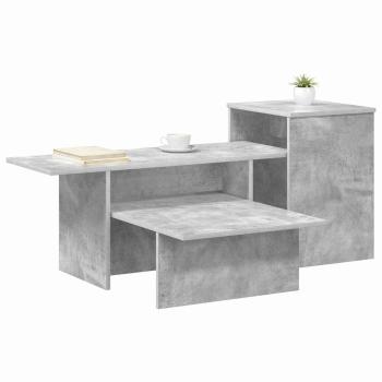 Konsolentisch Beton Grau 80 x 50 x 225 cm Holzwerkstoff