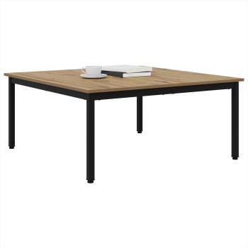 Couchtisch Kunsthandwerk Eiche 100 x 100 x 45 cm Holzwerkstoff