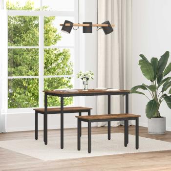 ARDEBO.de - Bank Altholz 80 x 35 x 45 cm Holzwerkstoff