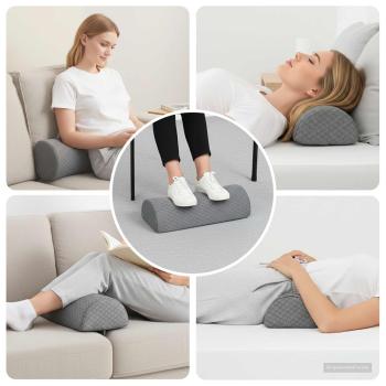 ARDEBO.de - Beinkissen Geometrisch Grau