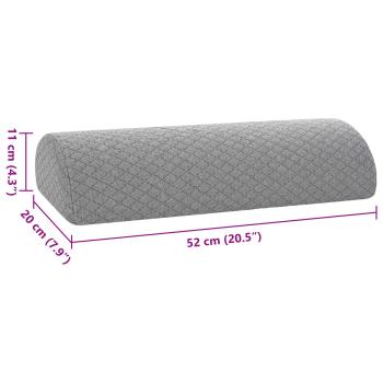 Beinkissen Geometrisch Grau 52 x 20 x 11 cm Viscoschaum