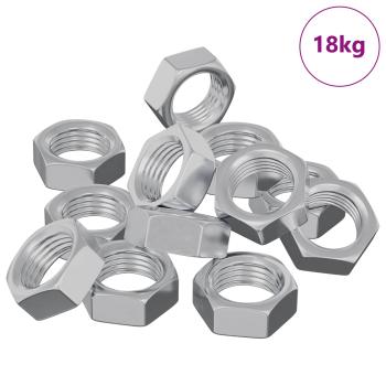 Sechskantmuttern 23377 pcs Silber Eisen