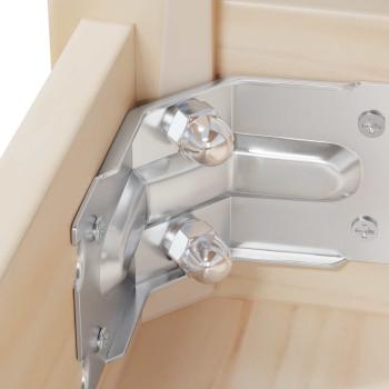 Sechskant-Eichelmuttern 3913 pcs Silber Eisen