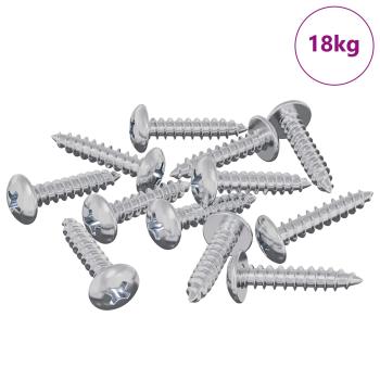 Holzschrauben 10976 pcs Silber Stahl