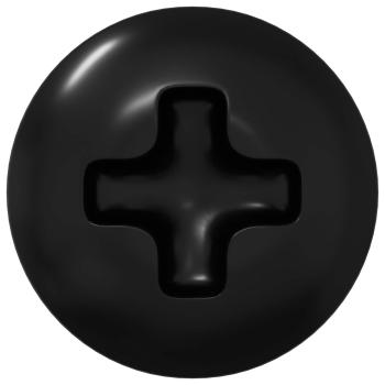 Hülsen Schrauben 8182 pcs Schwarz 9,8 x 13 mm Eisen