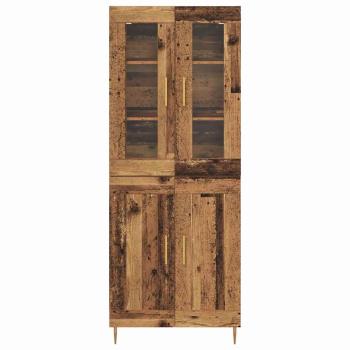 Highboard 2 pcs Altholz 69,5 x 34 x 180 cm Holzwerkstoff