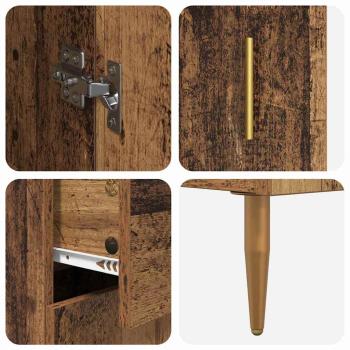Highboard 2 pcs Altholz 69,5 x 34 x 180 cm Holzwerkstoff