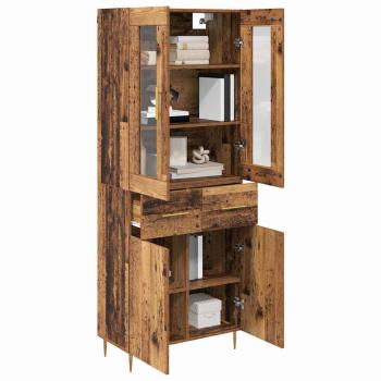 Highboard 2 pcs Altholz 69,5 x 34 x 180 cm Holzwerkstoff