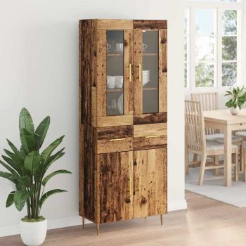 Highboard 2 pcs Altholz 69,5 x 34 x 180 cm Holzwerkstoff