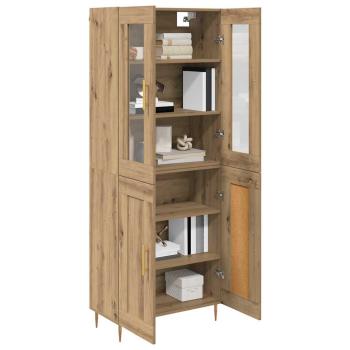 Highboard 2 pcs Artisan-Eiche 69,5 x 34 x 180 cm Holzwerkstoff