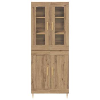 Highboard 2 pcs Artisan-Eiche 69,5 x 34 x 180 cm Holzwerkstoff