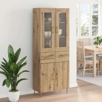 Highboard 2 pcs Artisan-Eiche 69,5 x 34 x 180 cm Holzwerkstoff