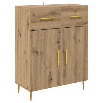 Highboard 2 pcs Artisan-Eiche 69,5 x 34 x 180 cm Holzwerkstoff