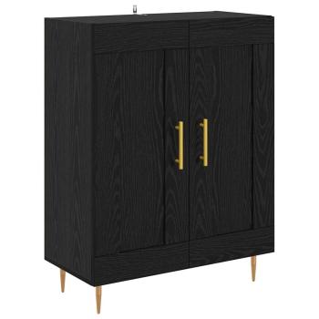 Highboard 2 pcs Schwarz Eichen-Optik 69,5 x 34 x 180 cm