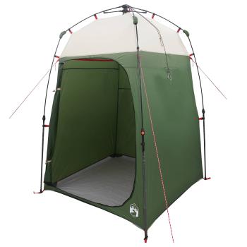 ARDEBO.de - Duschzelt mit Speicher Grün 160 x 160 x 227 cm Stahl