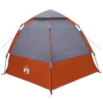 Sofort Zelt Grau und Orange 280 x 280 x 160 cm Stahl