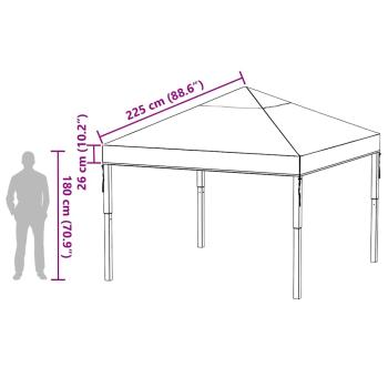 Ersatzbezug für Pavillon 3 x 3 m PVC