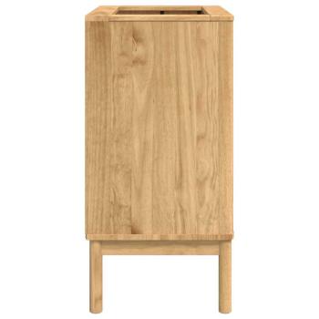 Waschbeckenschrank mit Regal FLORO Wachsbraun 60 x 40 x 80 cm