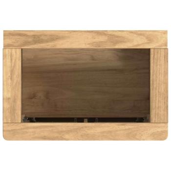 Waschbeckenschrank mit Regal FLORO Wachsbraun 60 x 40 x 80 cm
