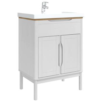 Waschbeckenschrank FLORO Weiß 60 x 40 x 80 cm