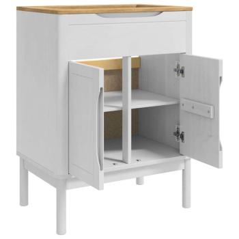 Waschbeckenschrank FLORO Weiß 60 x 40 x 80 cm