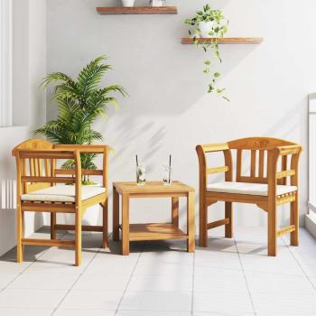 ARDEBO.de - Bank Natürlicher Ölfinish 68,5 x 46 x 82,5 cm Massivholz Akazie