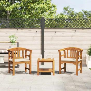 Bank Natürlicher Ölfinish 68,5 x 46 x 82,5 cm Massivholz Akazie