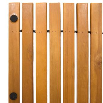 Badematte Uni Braun 100 x 60 cm Holz