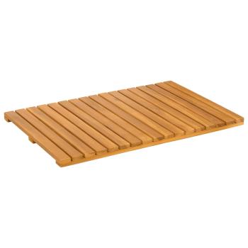 Badematte Uni Braun 60 x 40 cm Holz