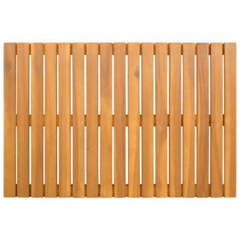 Badematte Uni Braun 60 x 40 cm Holz