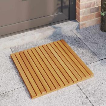 Badematte 2 stk. Natur 50 x 50 cm Massivholz Akazie