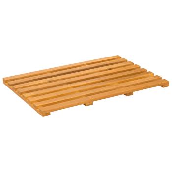 Badematte Uni Braun 100 x 53 cm Holz
