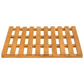 ARDEBO.de - Badematte Uni Braun 100 x 53 cm Holz