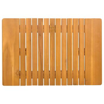 Badematte Uni Braun 59 x 40 cm Holz