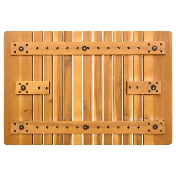 Badematte Uni Braun 59 x 40 cm Holz