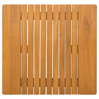 Badematte Uni Braun 59 x 40 cm Holz