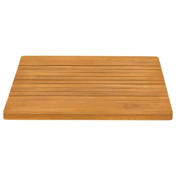 Badematte Uni Braun 59 x 40 cm Holz