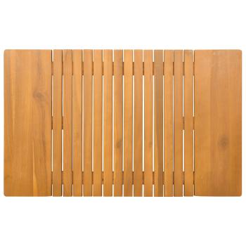 Badematte Uni Braun 59 x 40 cm Holz