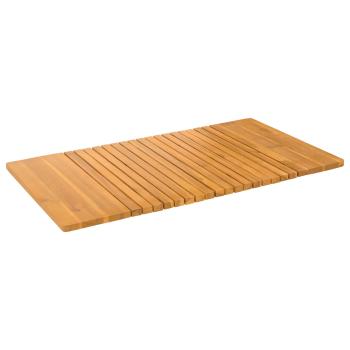 Badematte Uni Braun 100 x 55 cm Holz