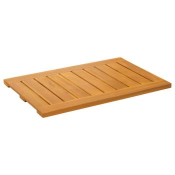 Badematte Uni Braun 60 x 40 cm Holz