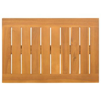 Badematte Uni Braun 60 x 40 cm Holz