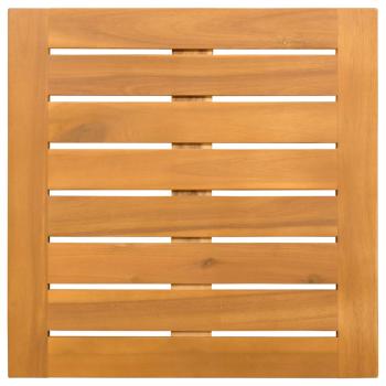 Badematte Uni Braun 50 x 50 cm Holz