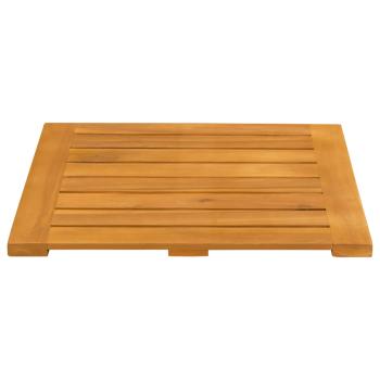 Badematte Uni Braun 50 x 50 cm Holz