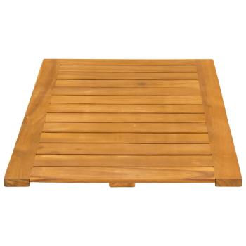 Badematte Uni Braun 80 x 50 cm Holz